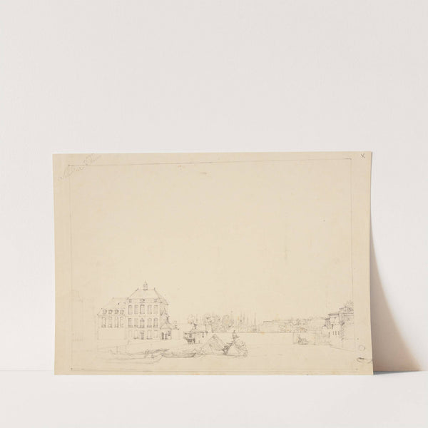 Vue d'un port indéterminé by Jacques-Raymond Brascassat