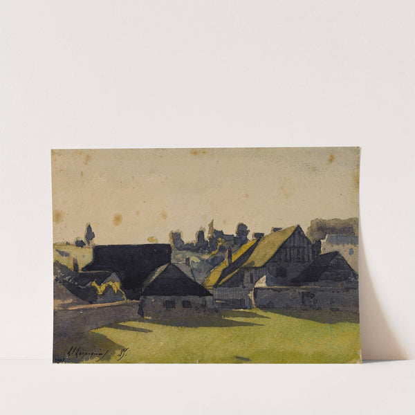Vue d’un village (1885) by Henri-Joseph Harpignies