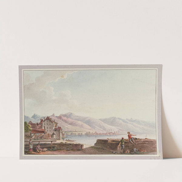Vue d’une partie de la Ville de Vevey, prise d’epuis la promenade by Joseph Emmanuel Curty