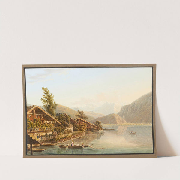 Vue d’une partie du village de Brienz, vers Meyringen (1915-1945) by Heinrich Meichelt
