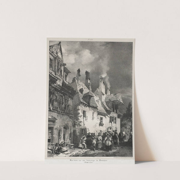 Vue d’une rue des faubourgs de Besançon (1825) by Richard Parkes Bonington