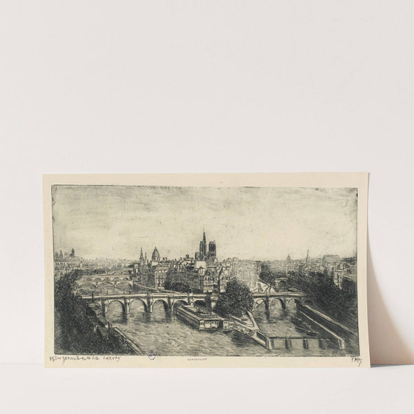 Vue générale de la Cité (19th Century) by Pierre-Marcel Roy