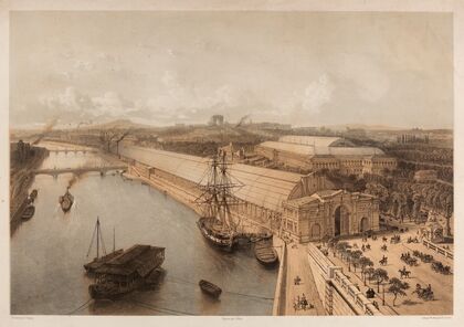 Vue générale des Expositions, prise du côté de l’annexe
