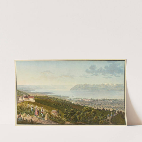 Vue genérale du Lac de Geneve by Jakob Samuel Weibel