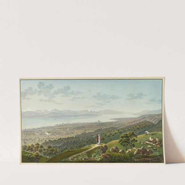 Vue genérale du Lac de Geneve by Jakob Samuel Weibel