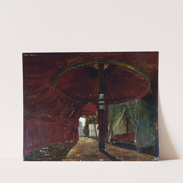 Vue intérieure de la tente du fils de l'empereur du Maroc (Sidi-Mohammed ben Abd-el-Rahman) by Jacques Guiaud