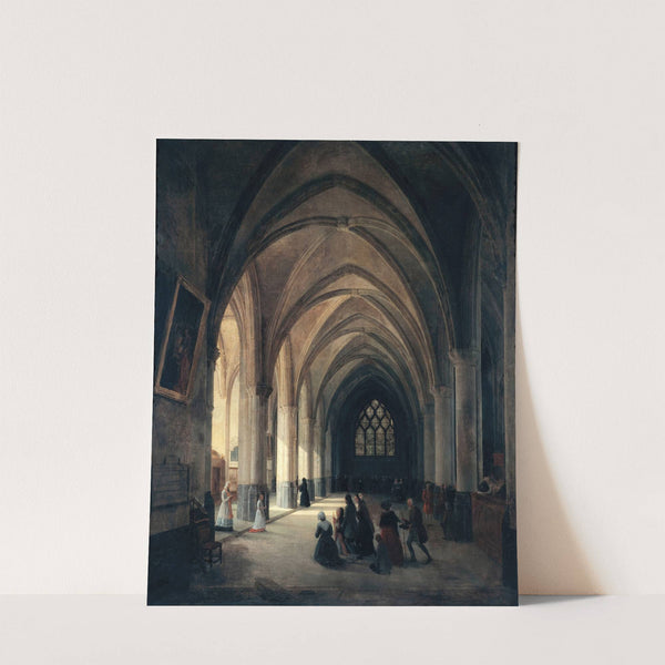 Vue intérieure de l'église Saint-Benoît-le-Bestouné; la nef méridionale. by Louis Courtin