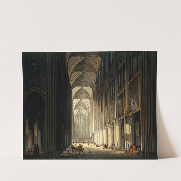 Vue intérieure de Notre-Dame (1789) by Jean-François Depelchin