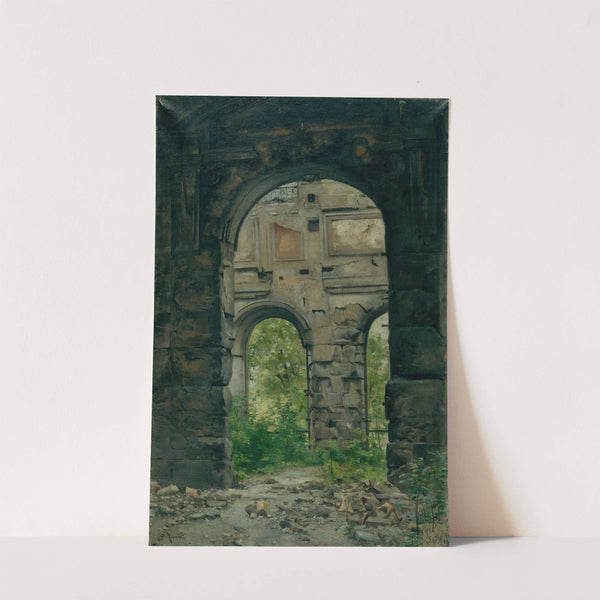 Vue intérieure des ruines de l’ancienne Cour des comptes, quai d’Orsay (1888) by Georges Rouard