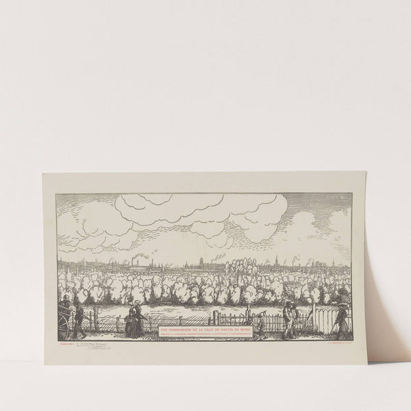 Vue panoramique de la ville de Nantes (1909) by Jean-Émile Laboureur