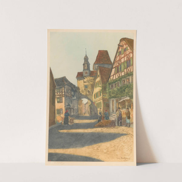 Vue prise à Rothenburg by Léon Bartholomé