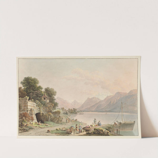 Vue prise aux environs de la Tour by Johann Ludwig Aberli