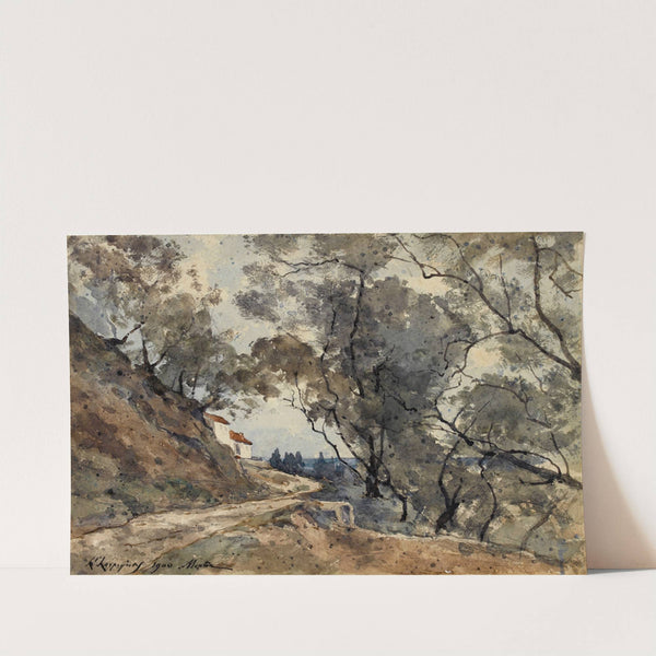 Vue prise aux environs de Menton (1900) by Henri-Joseph Harpignies