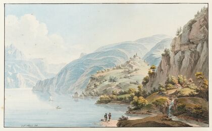 Vue prise Sur le lac de Luzerne