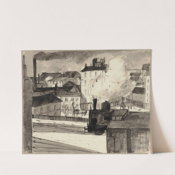 Vue sur la Gare Montparnasse by Hermann Lismann