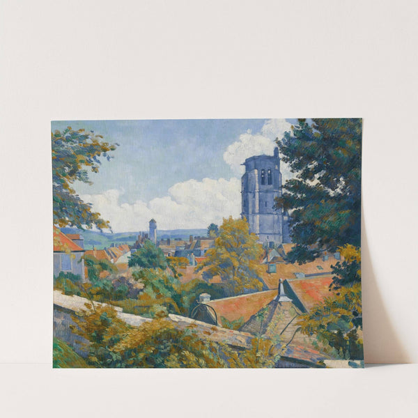 Vue sur Tonnerre avec l’église Notre Dame (1904) by Emile Bernard