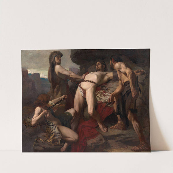 Vulcan chains Prometheus to the peaks of the Caucasus by Laurent Jacquot-Defrance