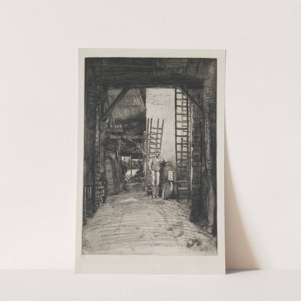 W. Jones, Limeburner, Thames Street (1859) by James Abbott McNeill Whistler