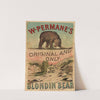 W. Permane’s Original And Only Blondin Bear (1880-1890) by A. Amiaux