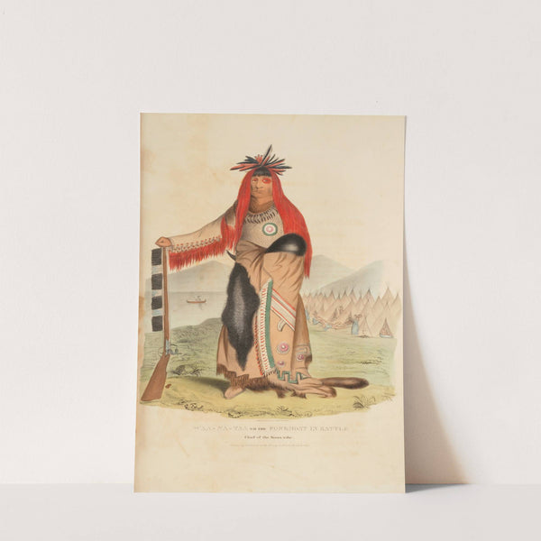 WAA-NA-TAA or the Foremost in Battle; Chief of the Sioux Tribe (1835) by James Otto Lewis