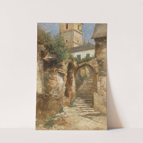 Wachau, Scene of Weissenkirchen on the Danube by Paul Unbereit