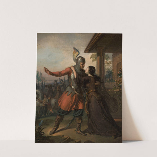 Wacław’s farewell to Maria (1848) by Józef Simmler