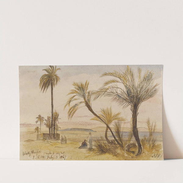Wady Halfen, Egypt by Edward Lear