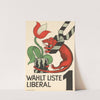 Wählt Liste 1 – Liberal (circa 1927) by Otto Plattner