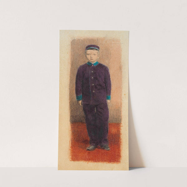 Waisenknabe, Selbstbildnis nach einer Fotografie in Waisenhausuniform by Otto Meyer-Amden