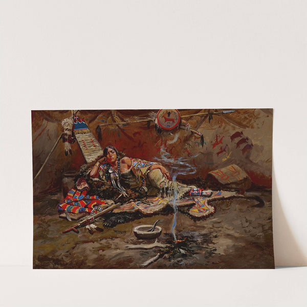 Waiting and Mad (1899) by Charles Marion Russell