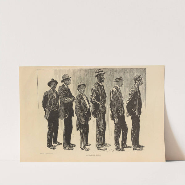 Waiting for bread (1893-1900) by Charles Dana Gibson