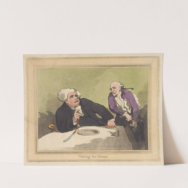 Waiting for dinner (1790) by Thomas Rowlandson