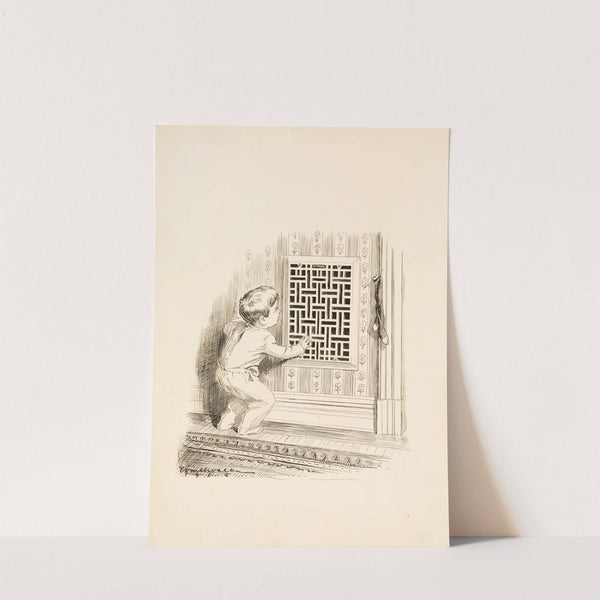 Waiting for Santa (in a flat) (1908) by William Henry Walker