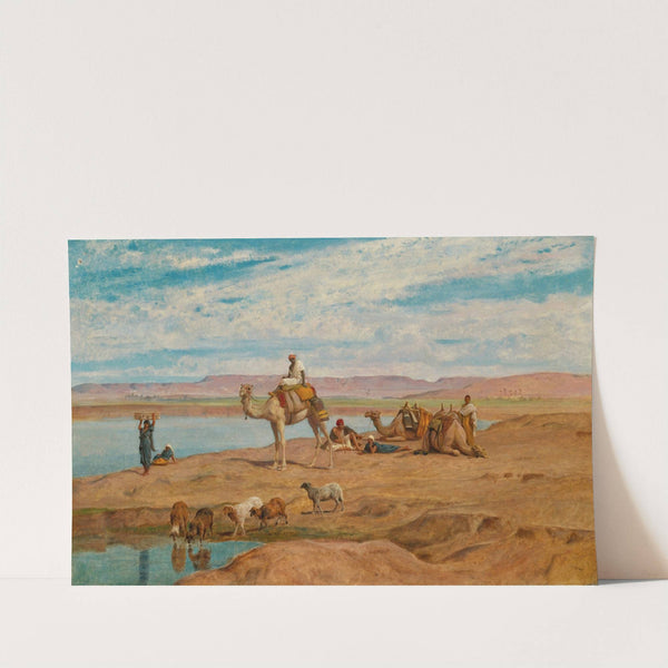 Waiting For The Dahabeyah On The Banks Of The Nile (1893) by Frederick Goodall