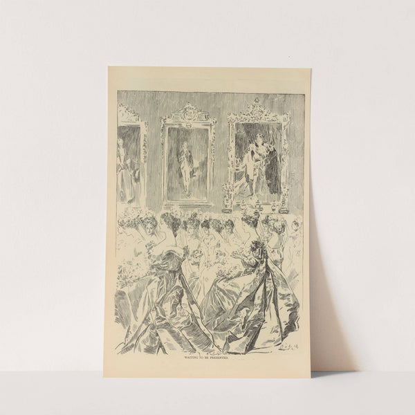 Waiting to be presented (1893-1900) by Charles Dana Gibson