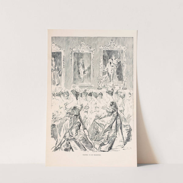 Waiting to be presented (1896) by Charles Dana Gibson