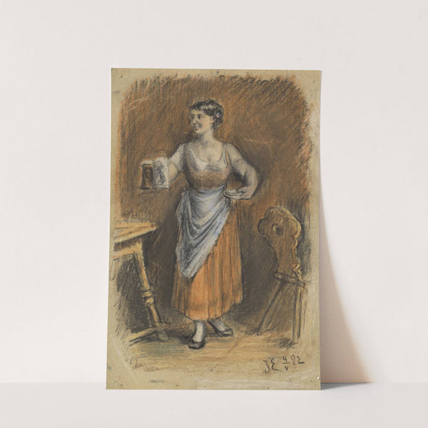 Waitress (1882) by Josef Engelhart