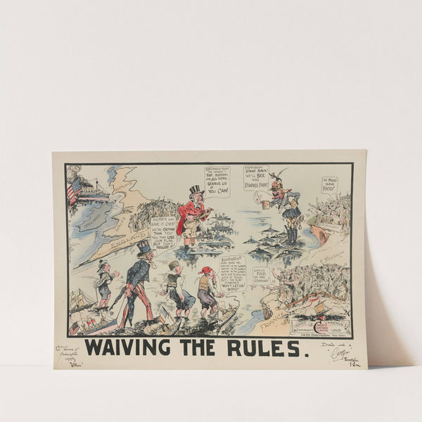 World Court ‘Gets Busy’ (1918) by Carey Cartoon Service