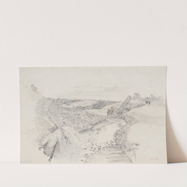 Waiwakaiho River, Taranaki, looking up from Richardson's by James Crowe Richmond