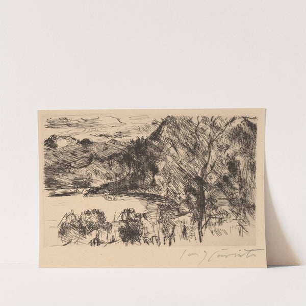 Walchensee with Jochberg (1923) by Lovis Corinth