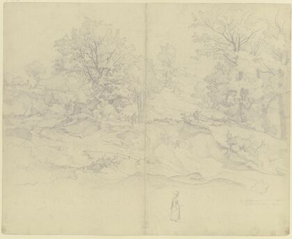 Waldige Landschaft bei Subiaco