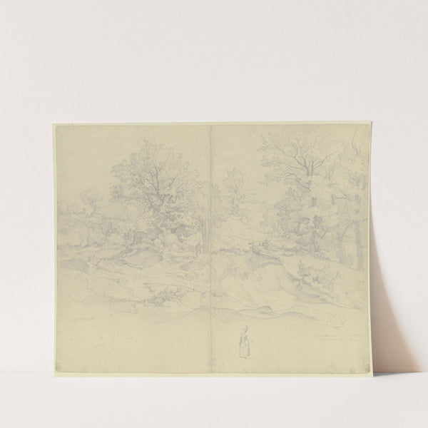 Waldige Landschaft bei Subiaco by August Lucas