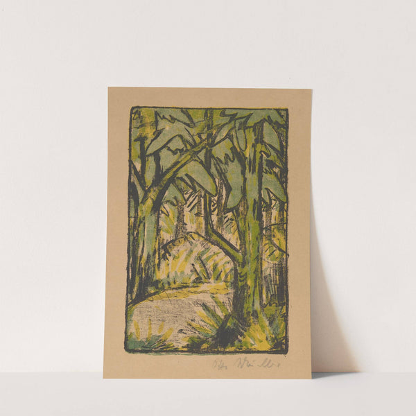 Waldlandschaft (1924) by Otto Mueller