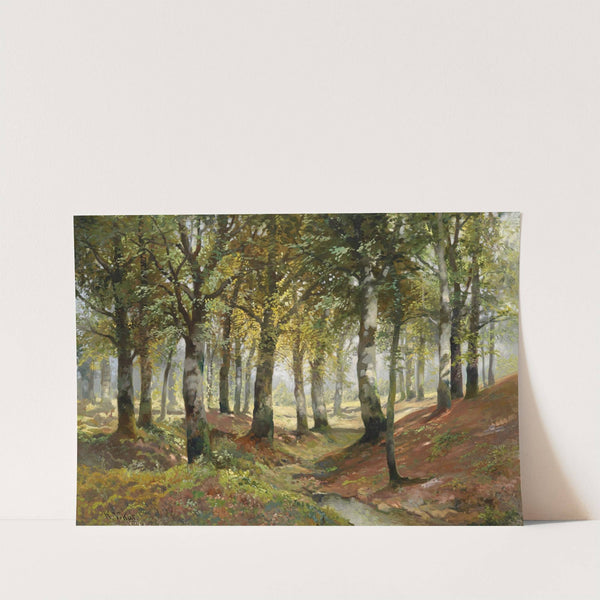 Waldlandschaft by Karl Vikas