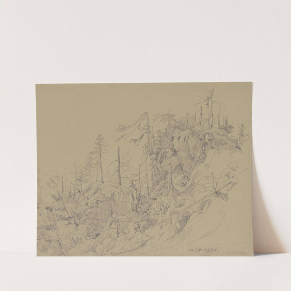 Waldlandschaft bei Hallstadt by Carl Morgenstern