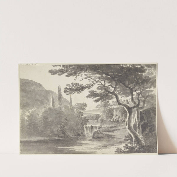 Waldlandschaft mit Wasserfall by Roelant Roghman