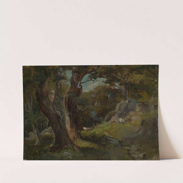 Waldlichtung mit Pferden (1861) by Eugen Bracht