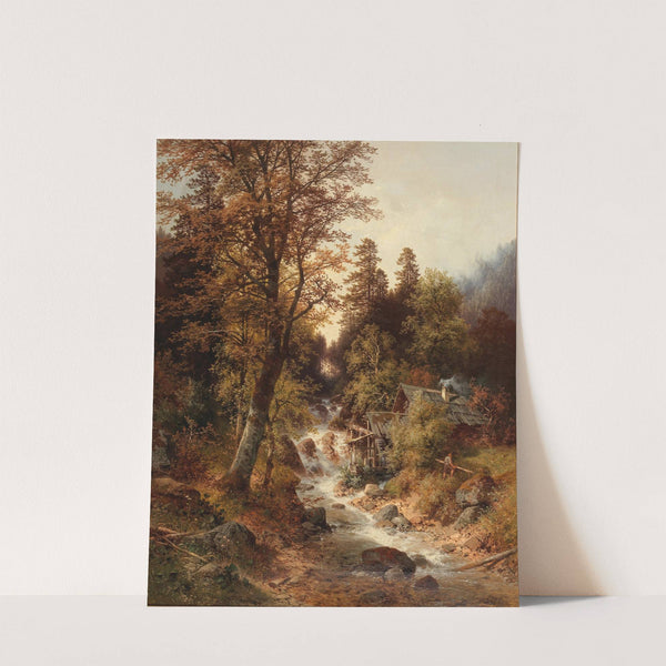 Waldmühle bei Windischgarsten (1888) by Carl Hasch