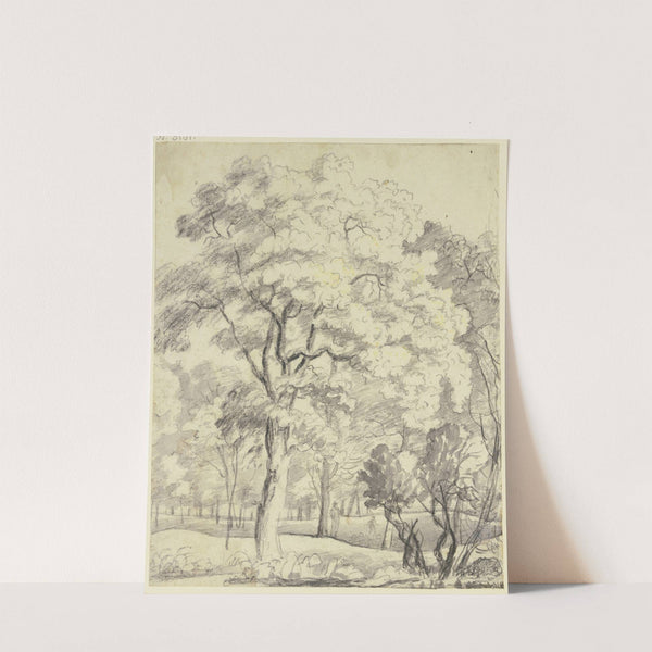 Waldpartie mit zwei Figuren by Roelant Roghman