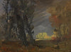 Waldrand mit sonnenbeschienener Baumgruppe (1880-1885)